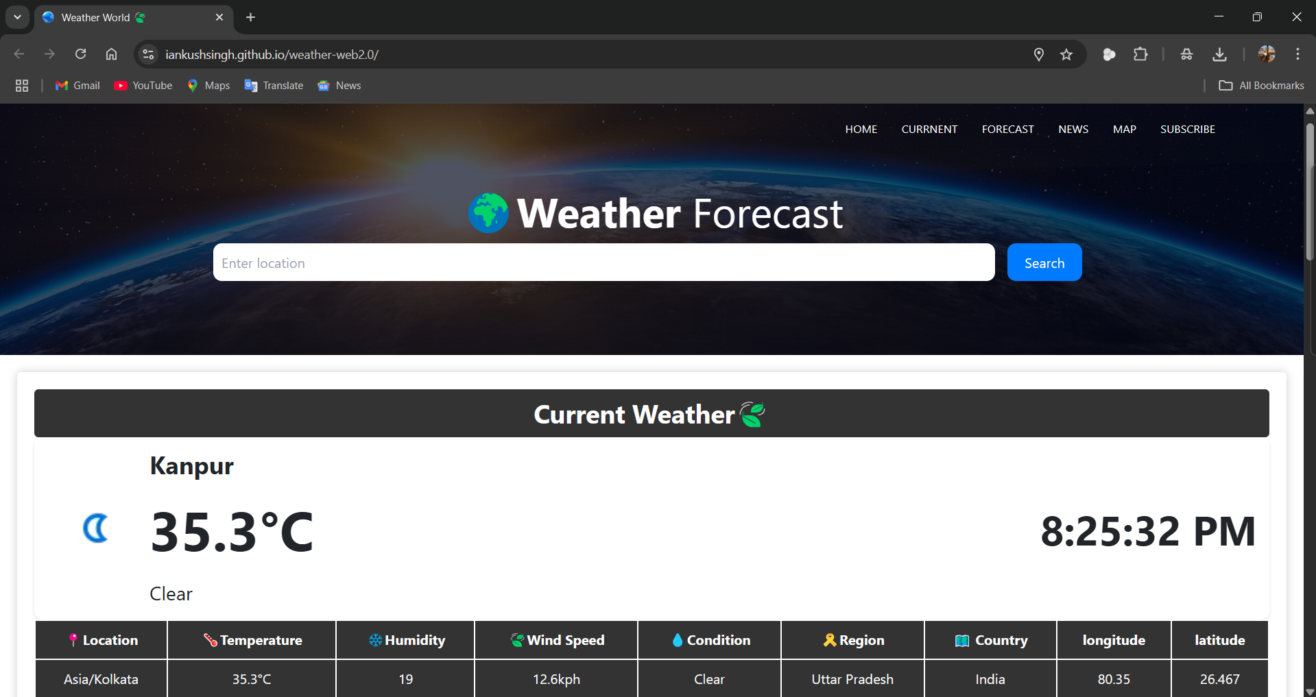 Weather Web App